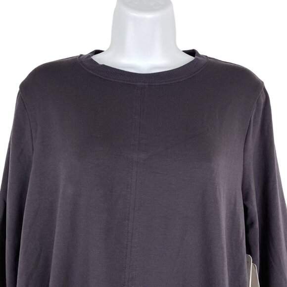 Athleta Nirvana Side Tie Samsara Sweatshirt Top Gray NWT Women's Medium‎ - Picture 3 of 9
